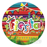 Toile de fond de fête Mexicana Fiesta à rayures colorées